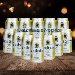 Krombacher Pils German Premium Lager 330ml Cans (12 Pack) - 4.8% ABV - Beerhunter