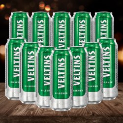 Veltins Premium German Pilsner 500ml Cans (12 Pack) - 4.8% ABV - Beerhunter