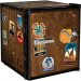 Funky Luggage Case Design Vintage Mini Bar Fridge With Handle And Opener - Add Your Own Initials - Model BC46B-TRAVEL 