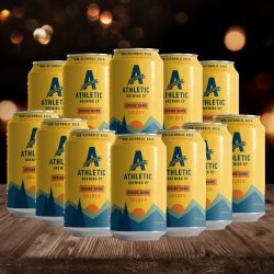 Athletic Brewing Co Upside Dawn American Alcohol Free Golden Ale - ABV 0.5% (12 Pack) - Beerhunter