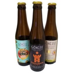 Vendrell Gourmet SL Trilogia Cerveza Artesanal Valenciana Gènesis 24x33 - MilCervezas