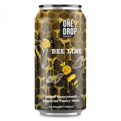 One Drop Brewing Bee Line Salted Caramel Honeycomb Pastry Stout 440ml - The Beer Cellar