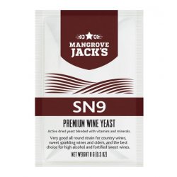 SN9 General Purpose Wine Yeast (8g) - waterintobeer