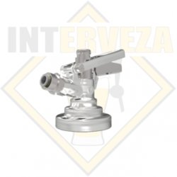 CABEZAL TIPO G INOX  Salida rosca G 12″  Entrada Co2 JG 38″. - Interveza