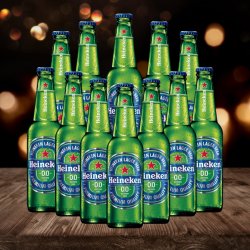 Heineken 0.0 Alcohol Free Beer 330ml Bottles - 0.0% ABV (12 Pack) - Beerhunter