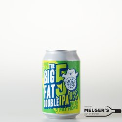 Uiltje & Morebeer  The Big Fat Five Double IPA Blik 33cl - Melgers