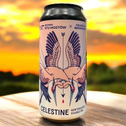 STU MOSTOW. CELESTINE. NEW ENGLAND DOBLE IPA. LATA 440 ML. - Hidden Beers