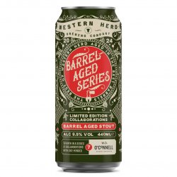 Western Herd X WD O’Connell-Barrel Aged Series No. 7 Imperial Stout 9.5% ABV 440ml Can - Martins Off Licence