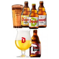 Duvel Mixed Case & 2 FREE Glasses - The Belgian Beer Company