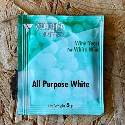 All Purpose White Wine Yeast - 5g - Youngs - Brewbitz Homebrew Shop