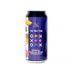 ODU Brewery - Tic Tac Toe Blueberry, Raspberry, Mango & Passion Fruit 0,44l plech 4,5% alk. - Beer Butik