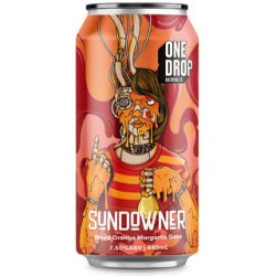 One Drop Brewing Sundowner Blood Orange Margarita Gose 440ml - The Beer Cellar