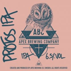 Apex Brewing Company Protos IPA Apex Brewing Company Protos IPA