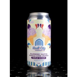 Vault City  Blueberry Muffin Waffle Cone Crunch Triple Scoop  Pastry Sour  8,3% - Quaff Webshop