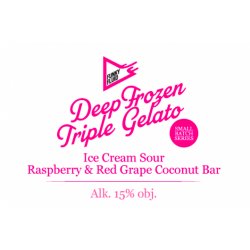 Funky Fluid Deep Frozen Triple Gelato: Raspberry & Red Grape Coconut Bar 330ml - Funky Fluid