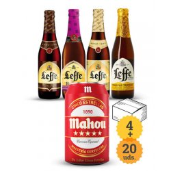 Mahou 5 Estrellas + Gama de Leffe - Escerveza