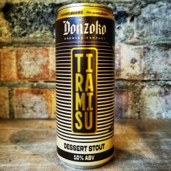 Donzoko Tiramisu Dessert Stout 10% (330ml) - Caps and Taps