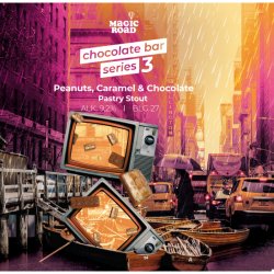 Magic Road Chocolate Bar Series 3: Peanuts, Caramel & Chocolate 500ml - Funky Fluid