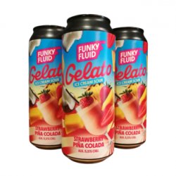 Funky Fluid Gelato: Strawberry Piña Colada