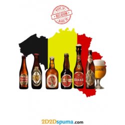 Pack de 6 cervezas belgas y 1 copa - 2D2Dspuma