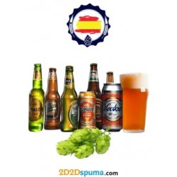 Pack Selección de 6 Cervezas IPA Españolas + 1 vaso - 2D2Dspuma