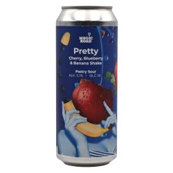 Magic Road Pretty Cherry, Blueberry & Banana Shake 500ml - Funky Fluid