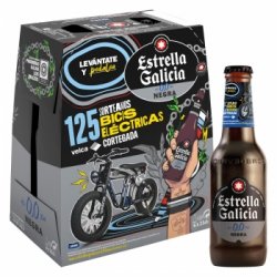 Cerveza negra Estrella Galicia 0.0 alcohol pack 6 botellas 25 cl. - Carrefour España