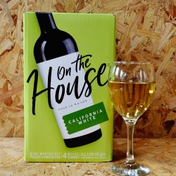 On The House - California White - 30 Bottle White Wine Kit - Brewbitz Homebrew Shop