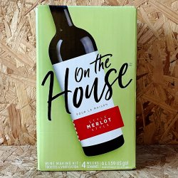 On The House - Merlot - 30 Bottle Red Wine Kit - Brewbitz Homebrew Shop