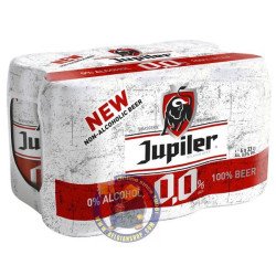 Jupiler 0,0%  0° - 6 X 33cl CAN - BelgianShop