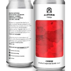 Alefarm: Cerise  Fruited Imperial Kettle Sour 2023  Untappd 3,7  - Fish & Beer