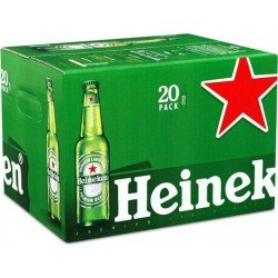 Heineken BiÃre blonde 20 x 25cl 5%vol. (pack de 20) - Selfdrinks