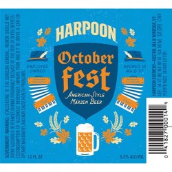 Harpoon Brewery Harpoon Octoberfest