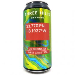 Three Hills Co-ordinates Range West Coast IPA   - The Beer Garage