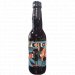 Cerveza artesanal La Pirata Black Block Palo Cortado Imperial Stout. 13% ABV. 