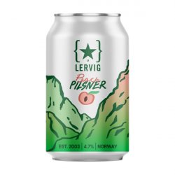 Lervig, Peach Pilsner 330ml Can - The Fine Wine Company