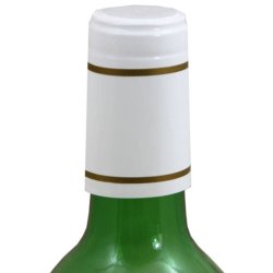 Wine Bottle Shrink Capsules (Caps) - White and Gold - 30 Pack - Brewbitz Homebrew Shop