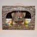 La chouffe 4 bottles + glass 