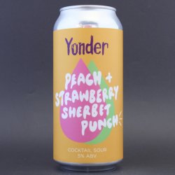 Yonder - Peach & Strawberry Sherbet - 5% (440ml) - Ghost Whale