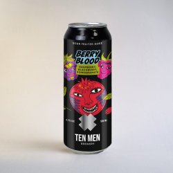 Ten Men BERRY BLOOD: Raspberry Blackberry and Pomegranate Gose 0.5L - Rebrew