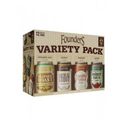 FOUNDERS VARIETY PACK 12oz 12PK CANS - Schaefer’s