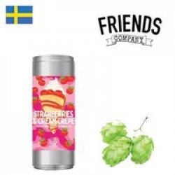 Friends Company Strawberries & Cream Crepe 330ml CAN - Drink Online - Drink Shop