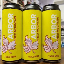 Arbor - Pico Mountain 3.4% Table New England IPA - Bottles and Books