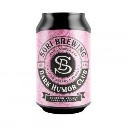 Sori Brewing, Dark Humor Club, Bourbon & Vanilla Imperial Stout, 8.0%, 330ml - The Epicurean