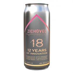 Zichovec - 12 Years Of Innovation - 6.5% Double Sour w Raspberries, Blackberries and Blackcurrant, Tonka and Cocoa nibs - 500ml Can - The Triangle