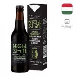HORIZONT Brewing Night Shift Vintage 2024 - Imperial Pastry Stout Aged In Bourbon Barrels With Hazelnut & Caramel HORIZONT Brewing Night Shift Vintage 2024 - Imperial Pastry Stout Aged In Bourbon Barrels With Hazelnut & Caramel