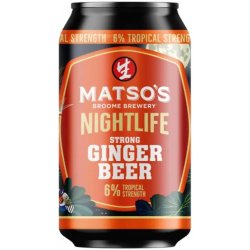 Matso's Nightlife Strong Ginger Beer 330ml  Barrel & Batch - Barrel & Batch