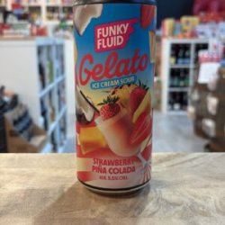 Funky Fluid Gelato: Strawberry Piña Colada