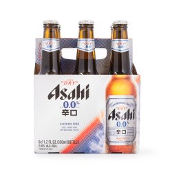 Asahi — Super Dry 0.0, 6-Pack Bottles - Minus Moonshine