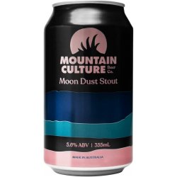 Mountain Culture Beer Co Moon Dust Stout 355ml  Buy online - Barrel & Batch